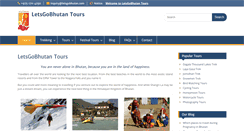 Desktop Screenshot of letsgobhutan.com