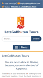 Mobile Screenshot of letsgobhutan.com